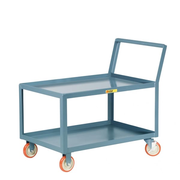 Utility Cart, Steel, 1200 lb Load Capacity, 66" L, 30" W