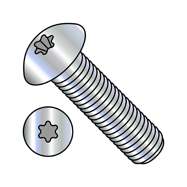 Sheet Metal Screw, M5 x 10 mm, Zinc Plated Steel Torx Drive, 5000 PK