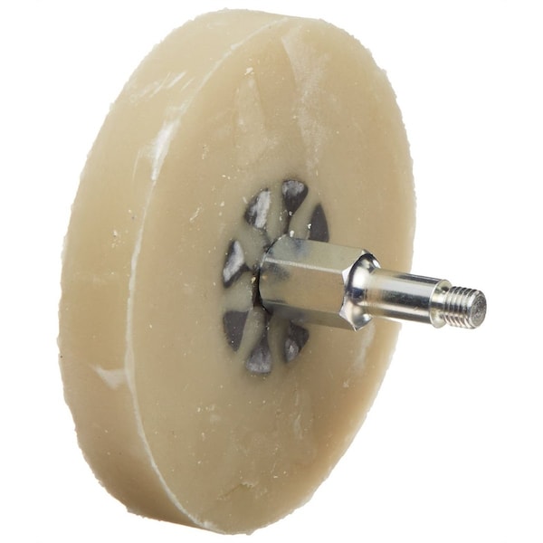 Stripe Off Wheel, 4"W/ Mandrel, Fine Grade