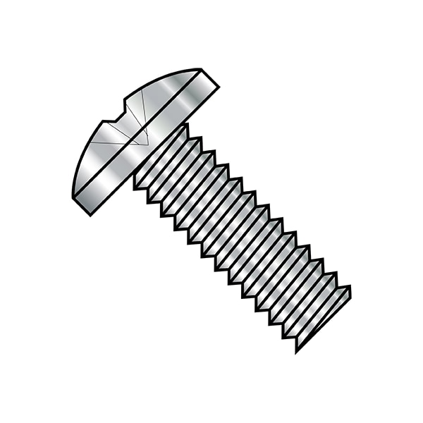 #10-24 x 1/2 in Phillips Binding Machine Screw, Plain Steel, 3000 PK