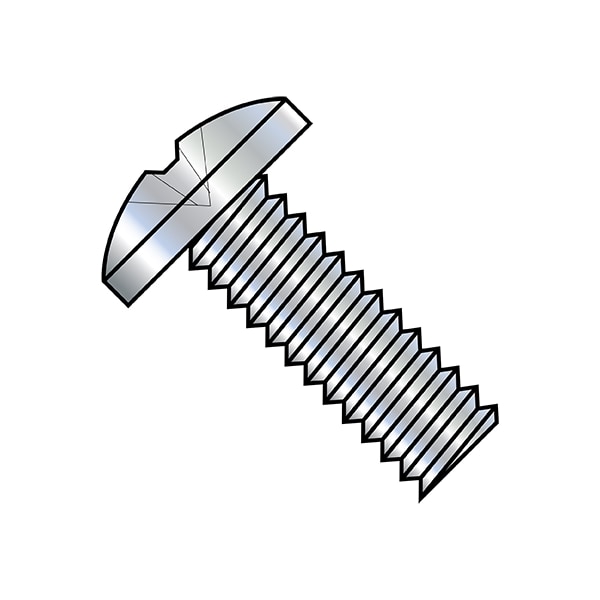 #10-24 x 1-1/4 in Phillips Binding Machine Screw, Zinc Plated Steel, 3000 PK
