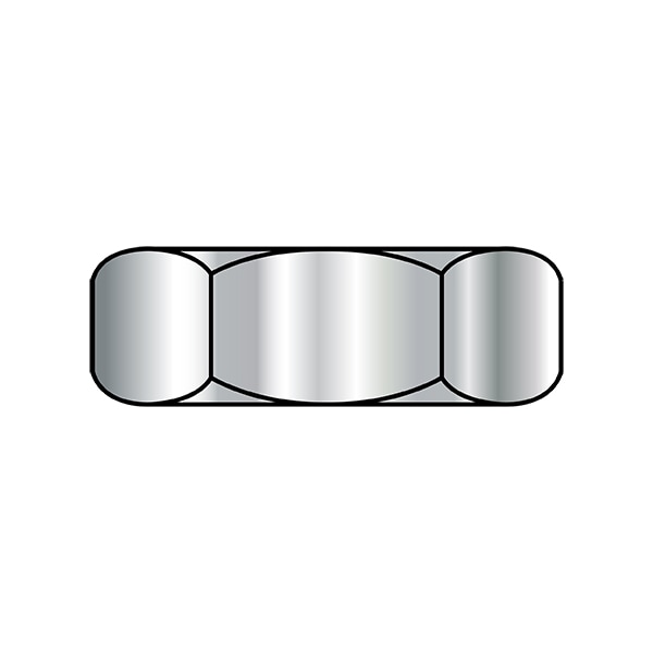 Hex Nut, 5/16"-18, Stainless Steel, Not Graded, Plain, 250 PK