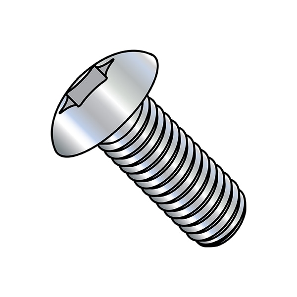 #10-24 x 1 in Torx Truss Machine Screw, Zinc Plated Steel, 5000 PK