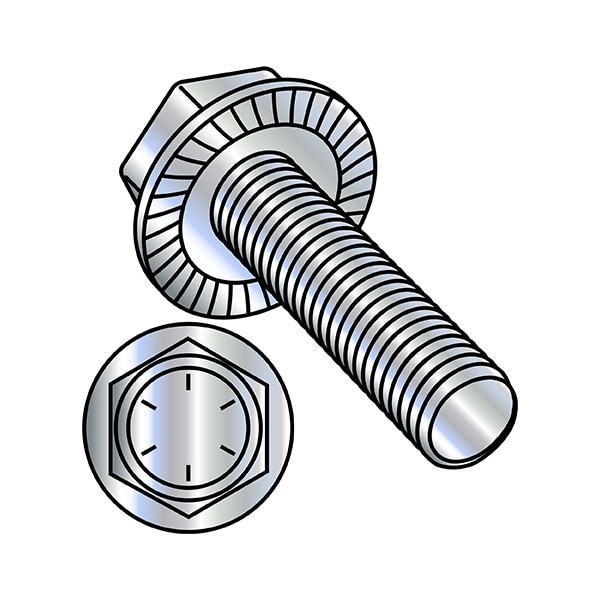 1/2-13X1 SERRATE HEX FLANGE FT GR8 ZINC, PK400