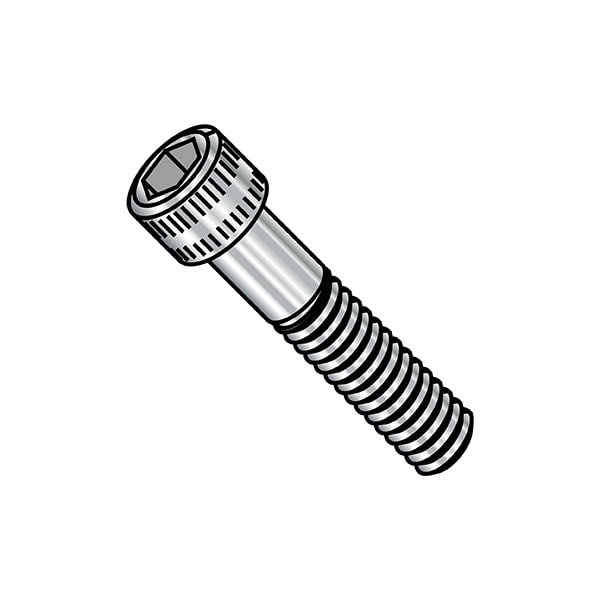 #10-32 Socket Head Cap Screw, Plain Stainless Steel, 3/4 in Length, 100 PK
