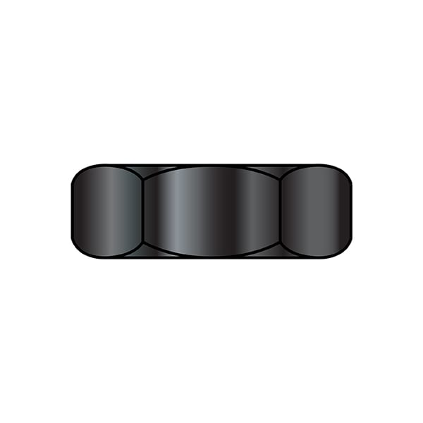 Machine Screw Nut, #4-40, Steel, Zinc Plated, 3/16 in Ht, 10000 PK