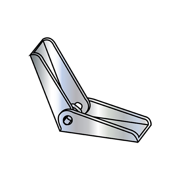 Wing Nut, #10-24, Steel, Zinc Plated, 100 PK