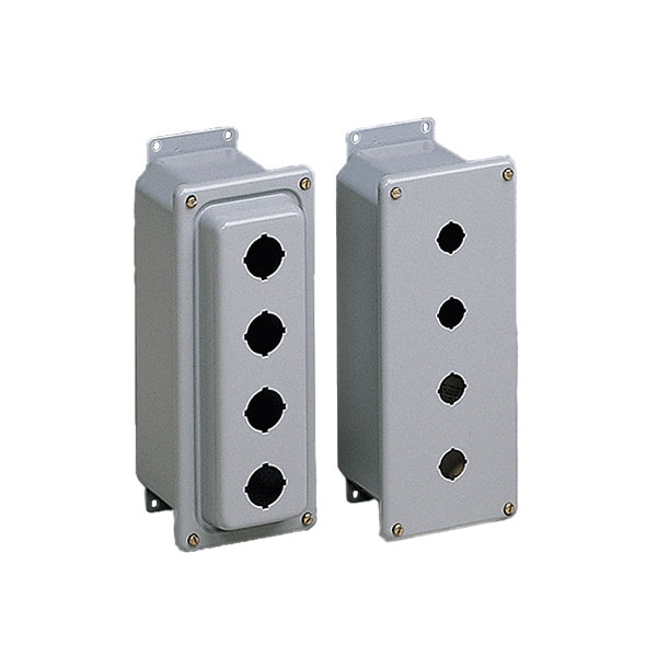 Screws Electrical Enclosures, 5-3/4 in H, 3-3/4 in D, 4 in W, NEMA 4, Steel
