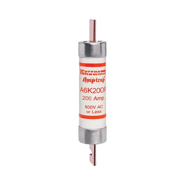 UL Class Fuse, RK1 Class, A6K-R Series, Fast-Acting, 200A, 600V AC