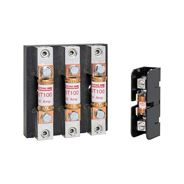 Open Fuse Block, T UL Class, 3 Poles, 300V AC Volt Rating