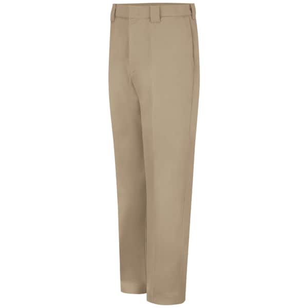Men's Mens Twill Work Pant, 56 in, Khaki, Cotton/Polyester