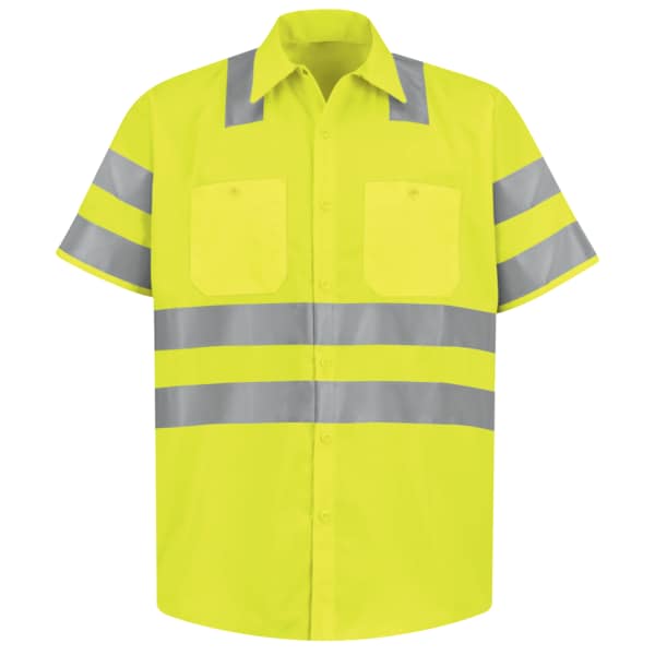 Ss Hi-Viz Workshirt - Ansi Class 3, XL