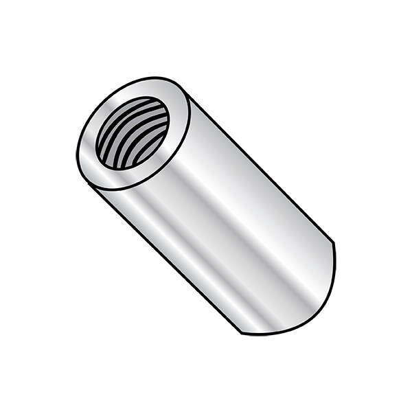 Round Standoffs, #4-40 Thrd Sz, 3/8 in Bd L, Aluminum 3/16 in OD, 1000 PK