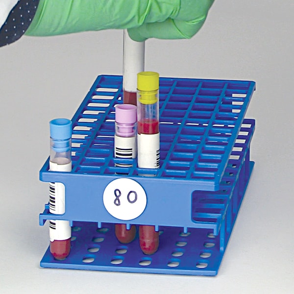 RFID Tube Rack, 13mm, Full Size, Red