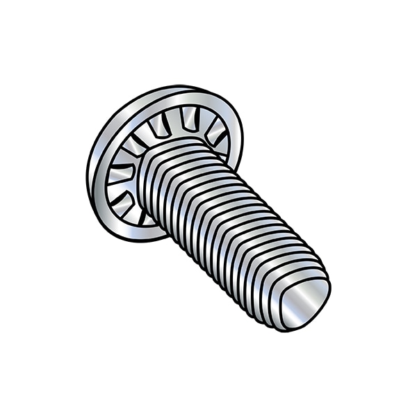 #10-24 x 1/2 in Phillips Pan Machine Screw, Zinc Plated Steel, 5000 PK