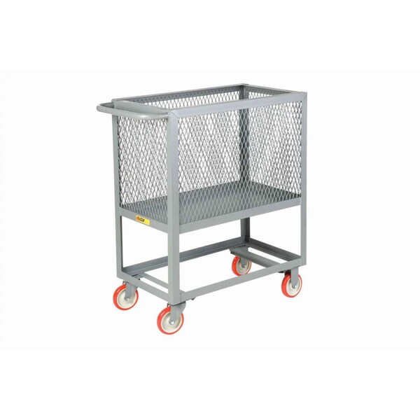 Raised Platform Box Trucks, Steel, 2000 lb Load Capacity, 1 Shelves, 53 1/2 in L, 24 in W, 40 in H