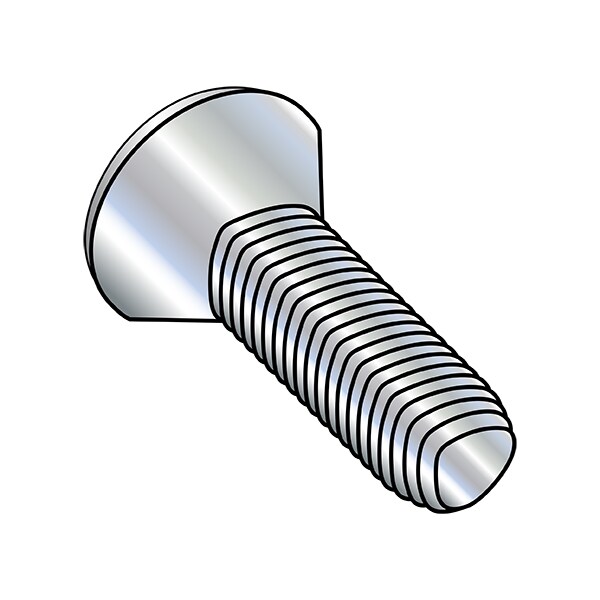 #10-24 x 5/8 in Phillips Oval Machine Screw, Zinc Plated Steel, 4000 PK