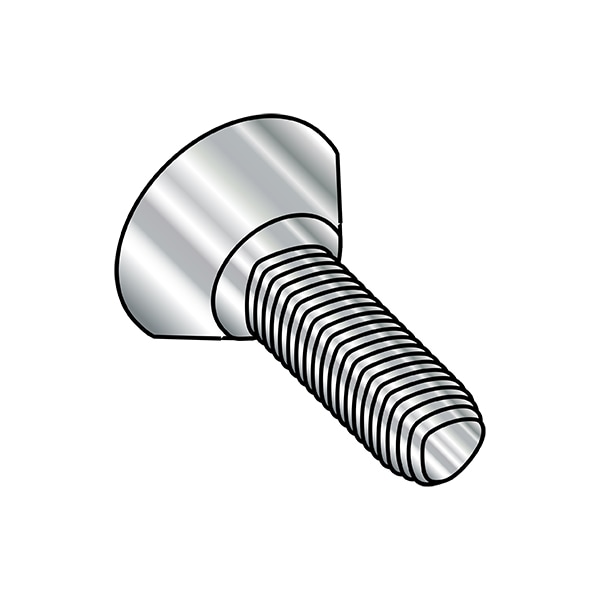 #10-24 x 1/2 in Phillips Flat Machine Screw, Wax Steel, 4000 PK