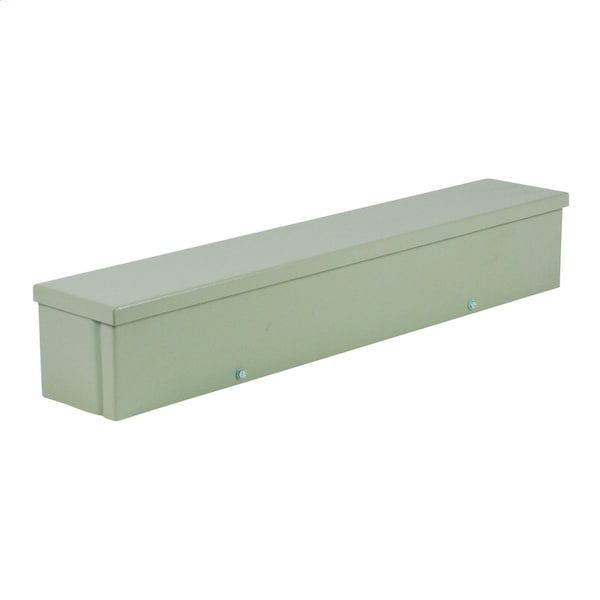 Screws Electrical Enclosures, 6 in H, 6 in D, 96 in W, NEMA 3R, Carbon Steel