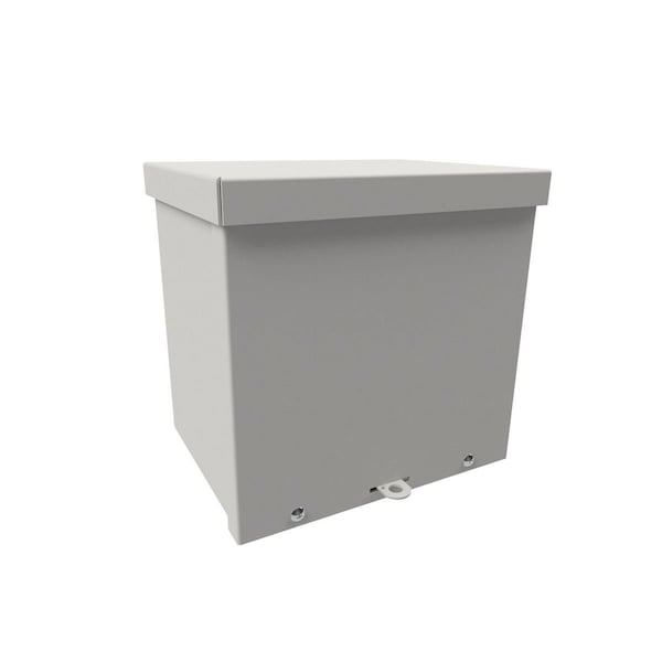 Padlockable Hasp Electrical Enclosures, 30 in H, 12 in D, 30 in W, 3R, Carbon Steel