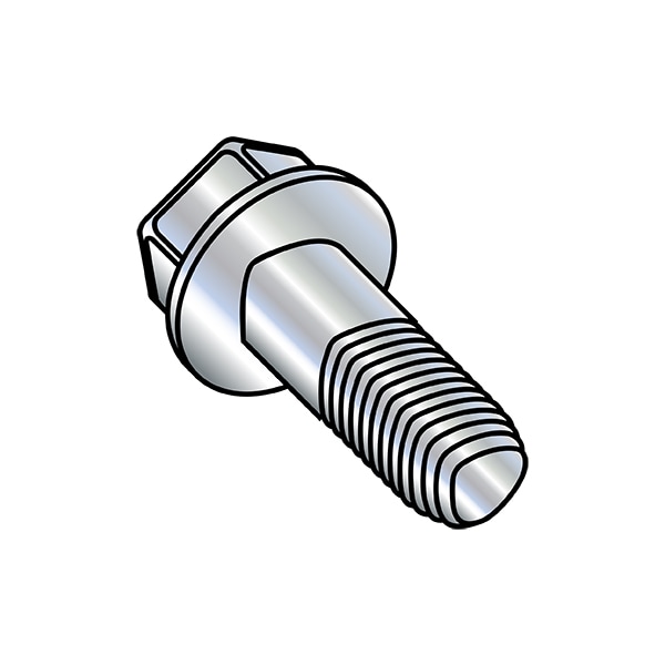 3/8"-16 x 3 in Hex Hex Machine Screw, Zinc Plated Steel, 325 PK