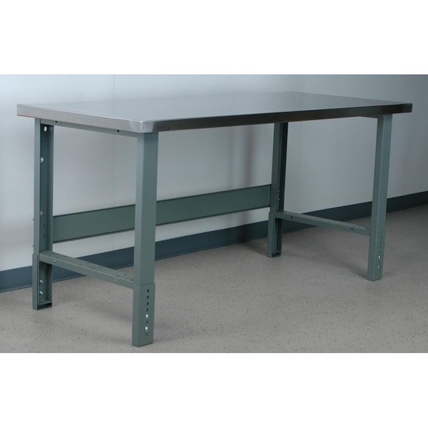Bolted Workbenches, 60" W, Adjustable Height, 3500 lb.