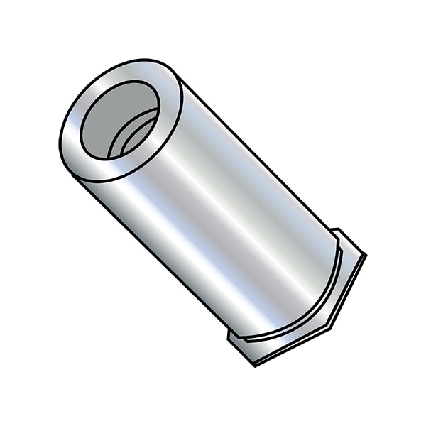 Self-Clinching Stud, 10-32X3/4 Thrd Sz, 3/4", Steel, Zinc Plated Finish, 1000 PK