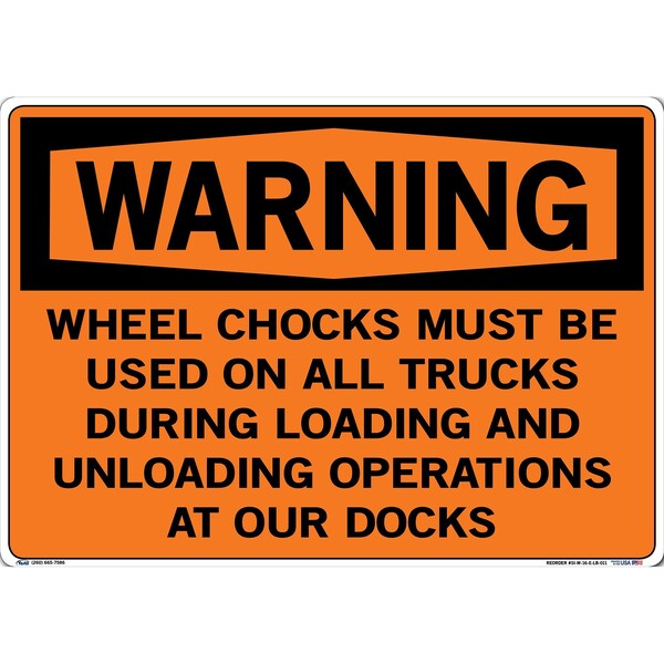 Vinyl Label Sign, 14-1/2" H, 20-1/2" W, Vinyl Label, Rectangle, English, SI-W-16-E-LB-011