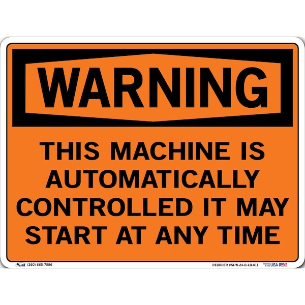 Vinyl Label Sign, 9-1/2" Height, 12-1/2" Width, Vinyl Label, Rectangle, English
