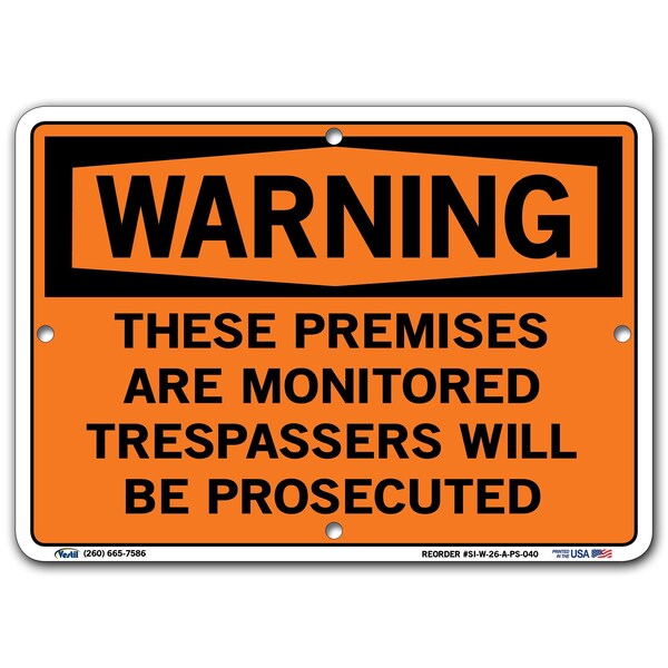 Polystyrene Sign, 7-1/2" Height, 10-1/2" Width, Polystyrene, Rectangle, English