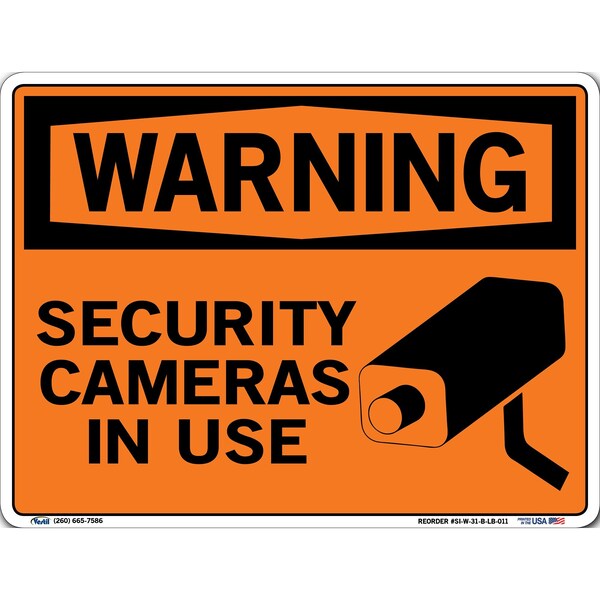 Vinyl Label Sign, 9-1/2" Height, 12-1/2" Width, Vinyl Label, Rectangle, English