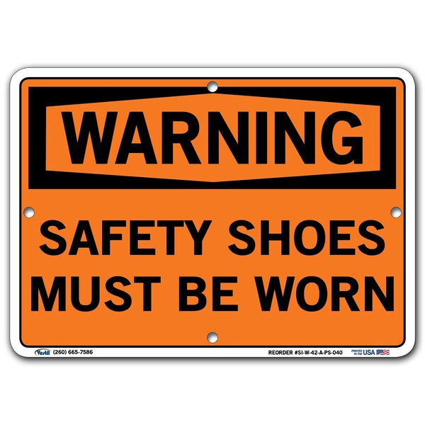 Polystyrene Sign, 7-1/2" Height, 10-1/2" Width, Polystyrene, Rectangle, English