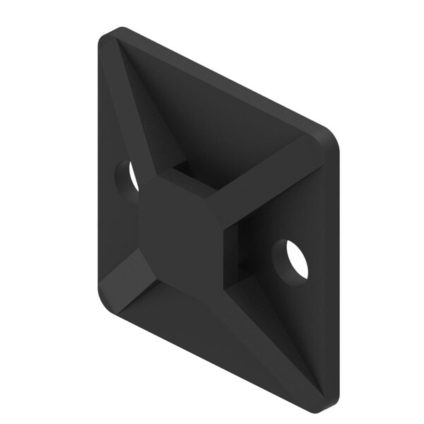 Mntg Base, Cable Tie, Nylon, Black, 0.99"