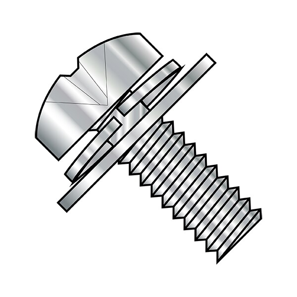 #10-24 x 1/2 in Phillips Pan Machine Screw, Plain Stainless Steel, 3000 PK