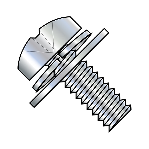 #10-24 x 1/2 in Phillips Pan Machine Screw, Zinc Plated Steel, 4000 PK