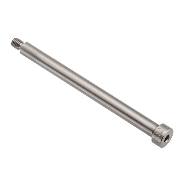 Shoulder Screw, 3A Thr Sz, 1/4 in Thr Lg, 3 in Shoulder Lg, 18-8 Stainless Steel