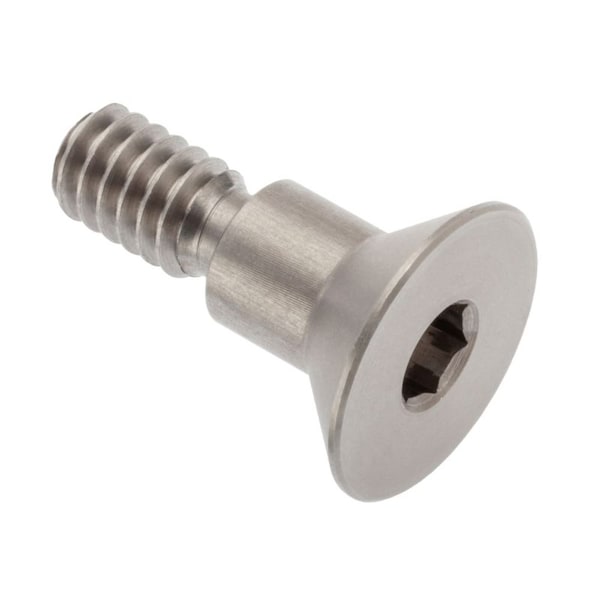 Shoulder Screw, 1/4"-20 Thr Sz, 7/16 Thr Lg, 1/4 in Shoulder Lg, 18-8 Stainless Steel