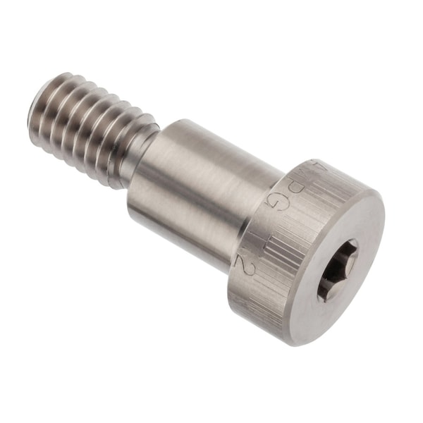 Shoulder Screw, 3A Thr Sz, 5/8 Thr Lg, 3/4 in Shoulder Lg, Titanium