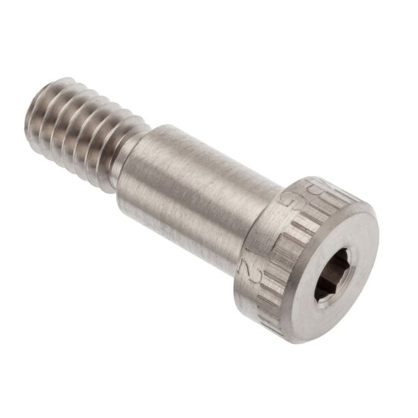 Shoulder Screw, 3A Thr Sz, 1/2 Thr Lg, 5/8 in Shoulder Lg, Titanium