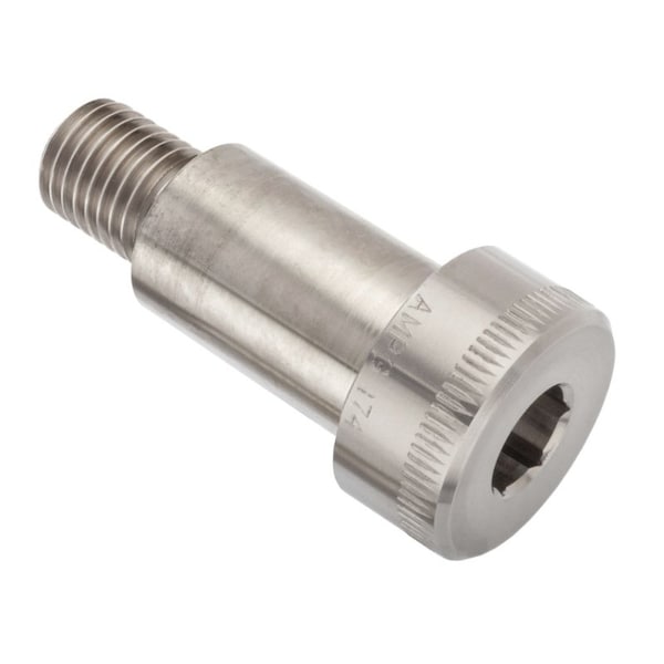 Shoulder Screw, 3A Thr Sz, 1-1/8 Thr Lg, 2-1/2 in Shoulder Lg, Stainless Steel
