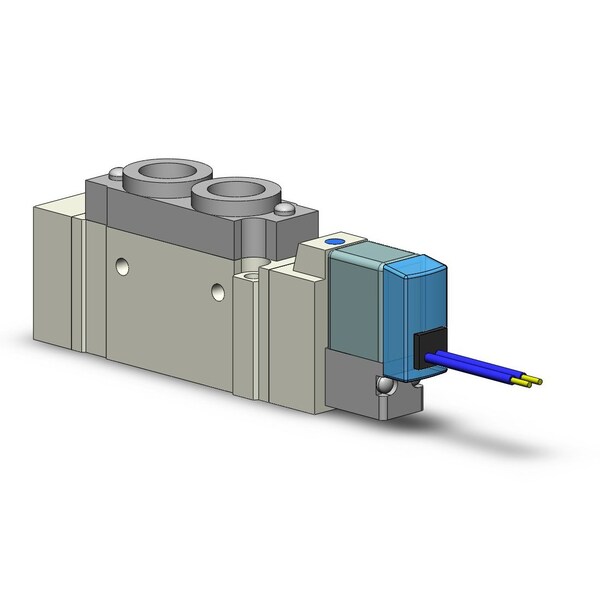 Valve, 5 Port, 2 Position, 12VDC, 1/8" Port