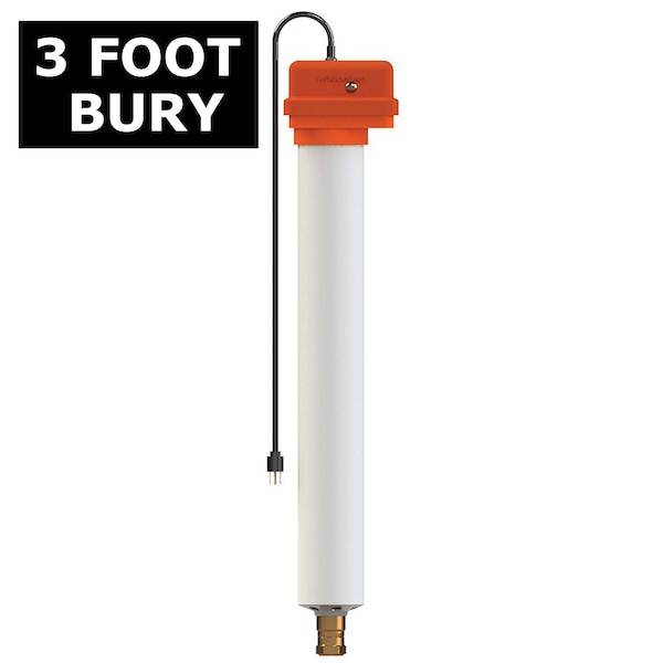 Water Connector, 3/4" NPTx3 ft. Brass