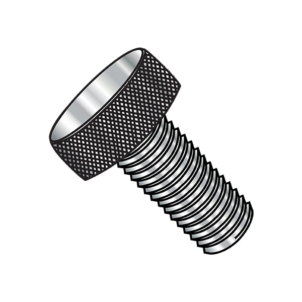 10-32X1/2 KNURLED THUMB SCREW STAINLESS STEEL, PK50