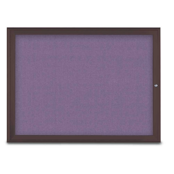 Single Door Radius Corkboard, 48"X36", B