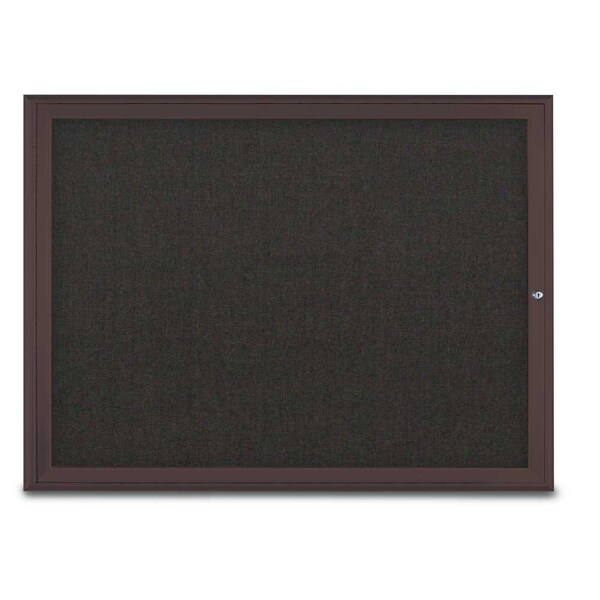 Single Door Radius Corkboard, 48"X36", B