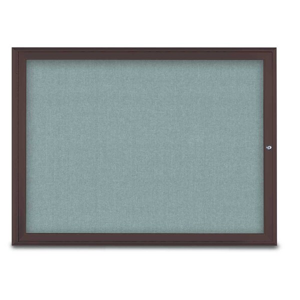 Single Door Radius Corkboard, 48"X36", B
