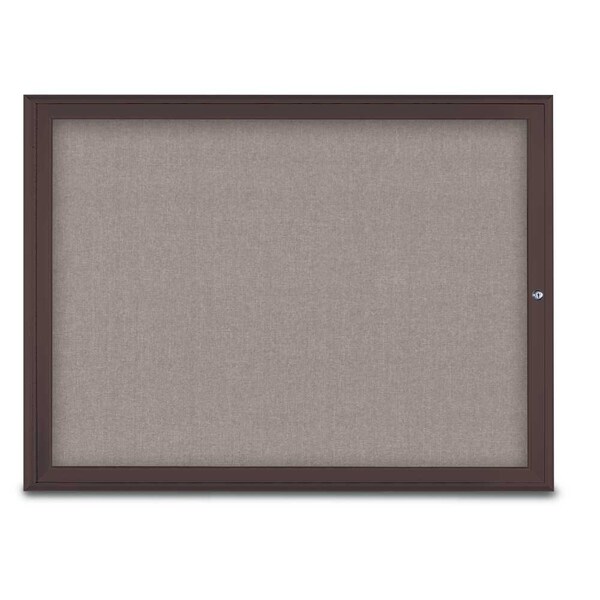 Single Door Radius Corkboard, 48"X36", B