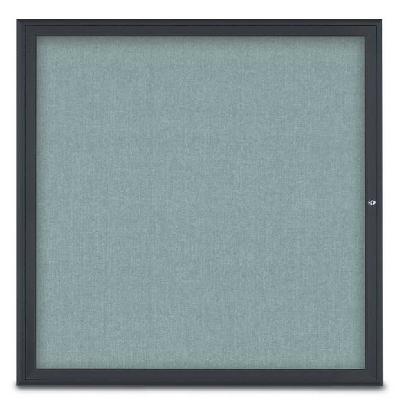 Single Door Radius Corkboard, 48"X48", B