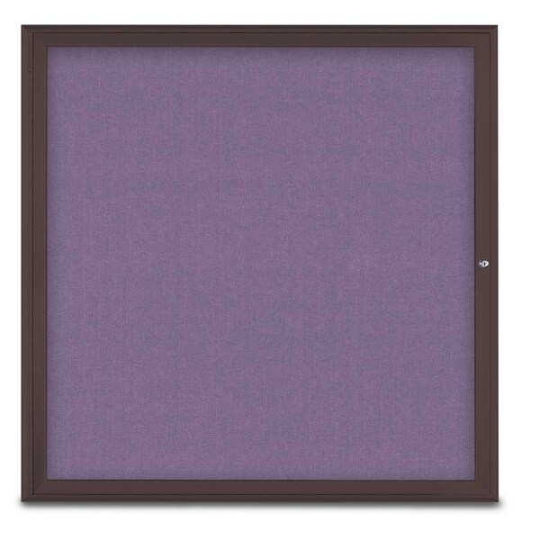 Single Door Radius Corkboard, 48"X48", B