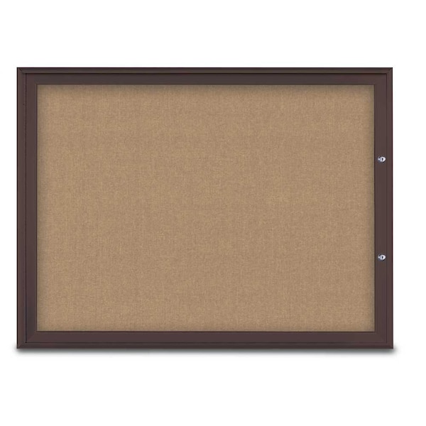 Single Door Radius Plus Corkboard, 48"X